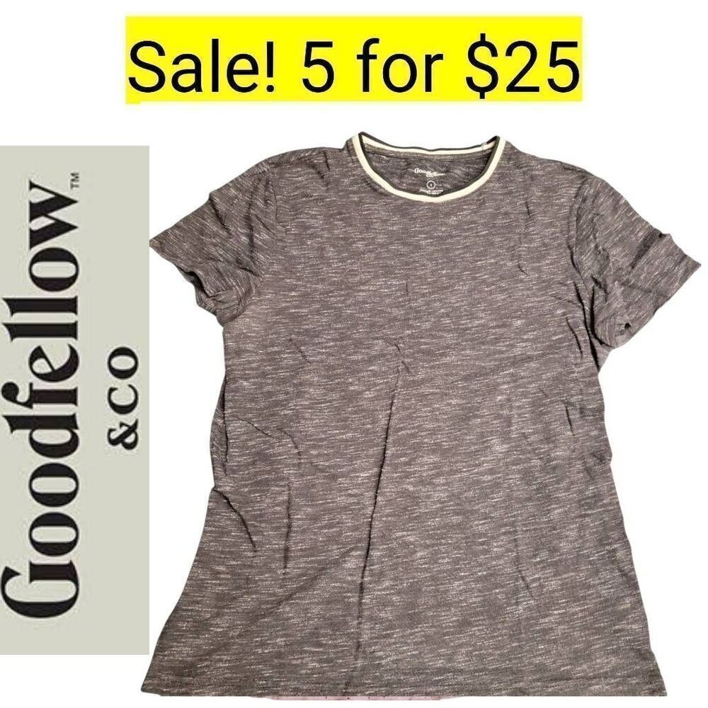 Goodfellow & Co. Charcoal Tee Shirt Top on Sale 5 for $25
